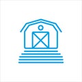 barn, farm icon vector Illustration Royalty Free Stock Photo